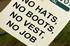 Health and Safety sign on site